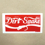 Dirtsnake Sticker 2.5" x 5" Fly Fishing Sticker - Stripn Flywear