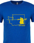 Go West Washington T shirt Fly Fishing T shirt - Stripn Flywear