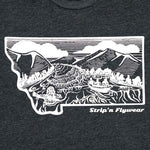 Montana Drift T shirt Fly Fishing T shirt - Stripn Flywear