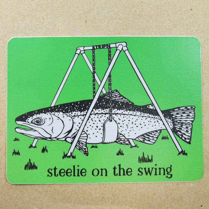 Steelie Swing Sticker 5 x 3.75 – Stripn Flywear