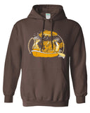 Small Bison Boat Hoodie Fly Fishing Hoody - Stripn Flywear