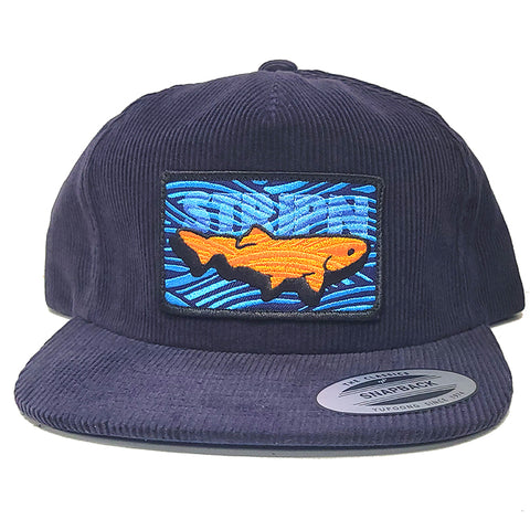 Corduroy Flatbrim Patched Hat Fly Fishing Hat - Stripn Flywear