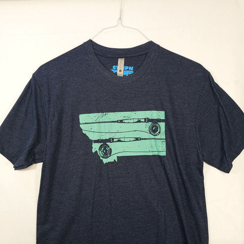 Small Montana Rods T shirt $8 Fly Fishing T shirt - Stripn Flywear