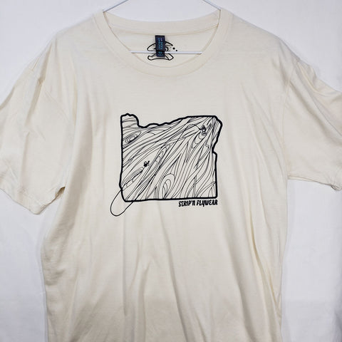 Medium Oregon Rise T shirt $9 Fly Fishing T shirt - Stripn Flywear