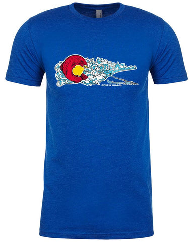 Colorado Rise T shirt Fly Fishing T shirt - Stripn Flywear