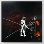 Black Knight 12"x12" Metal Print $30 Yard Sale Art - Stripn Flywear