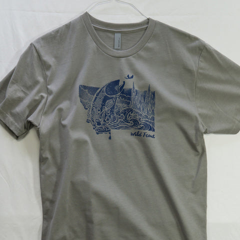 Medium Montana Splash T shirt $8 Fly Fishing T shirt - Stripn Flywear
