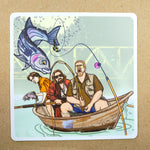 Deadbeats Sticker 4.5" x 4.5" Fly Fishing Sticker - Stripn Flywear