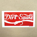Dirtsnake Sticker 2.5" x 5" Fly Fishing Sticker - Stripn Flywear