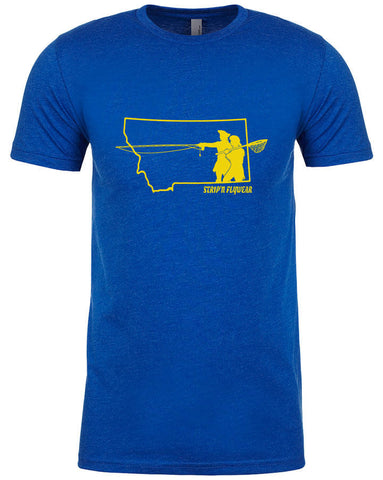Go West Montana T shirt Fly Fishing T shirt - Stripn Flywear
