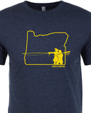 Go West Oregon T shirt Fly Fishing T shirt - Stripn Flywear