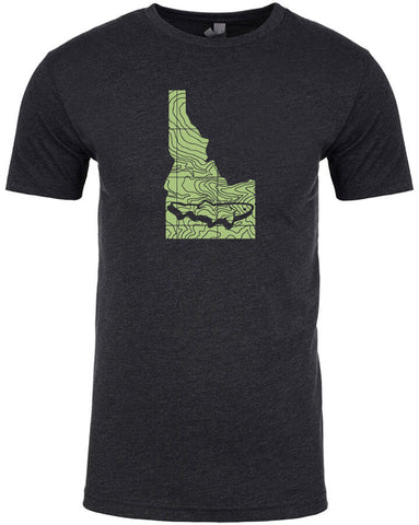 Idaho Topo Trout T shirt Fly Fishing T shirt - Stripn Flywear